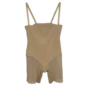 HoneyLove Body full body suit shapewear in tan or sand. Medium.
